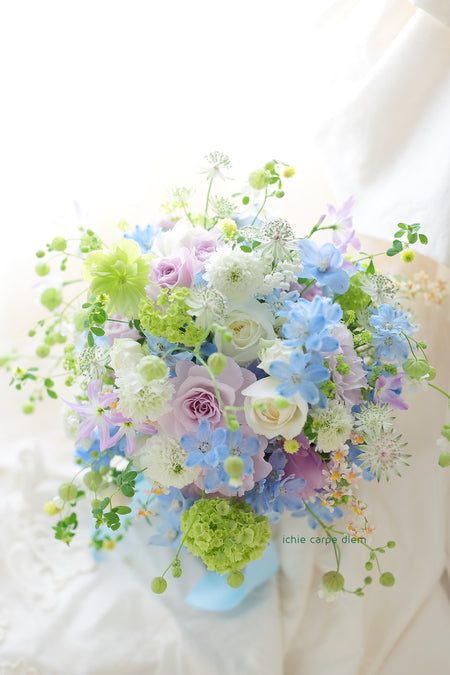 クラッチブーケ ウエディング ブーケ 花かんむり 花ピンリスレット 