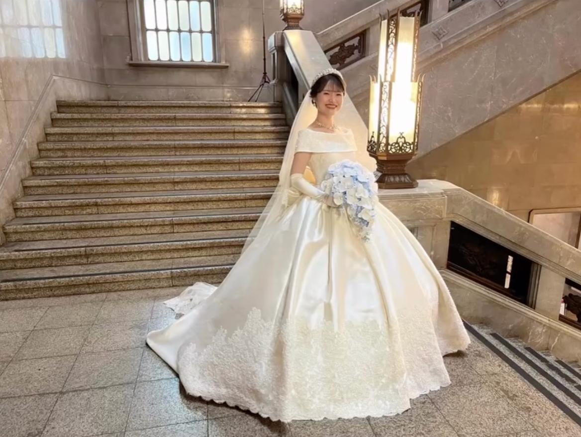 卒花嫁様レポ　再び出会えた胡蝶蘭のブーケ 椿山荘の花嫁様へ