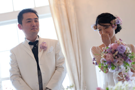 お花直し実際の花嫁樣写真で解説ドレスイメージチェンジ|花屋 一会アトリエ