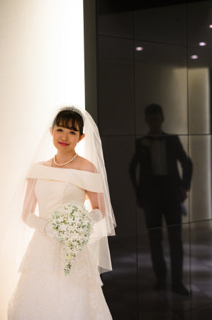 卒花嫁様アルバム　センチュリーコート丸の内の花嫁様より　手作りのジャスミンのプリブーケ